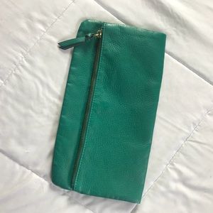 Teal Fold Over Clutch